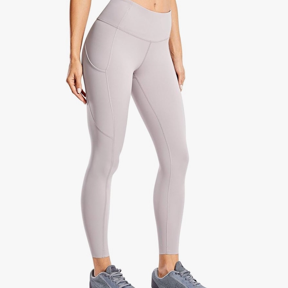 NWT CRZ YOGA 7/8 Naked Feeling legging. RARE color of Raw Linen. Medium